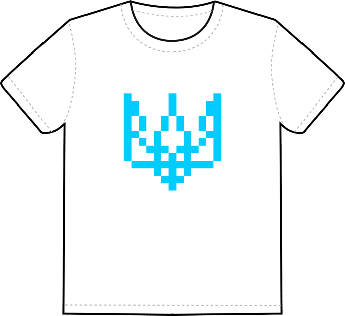 iconperday blue emblem t-shirt
