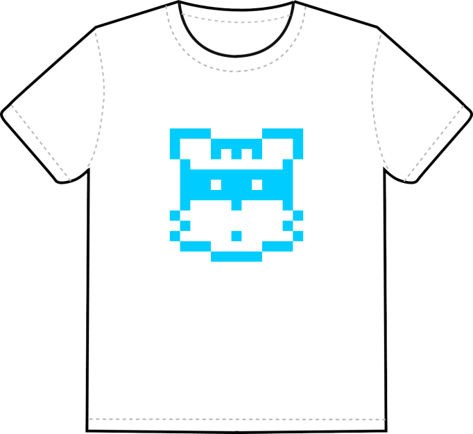 iconperday blue raccoon t-shirt