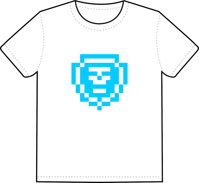 iconperday blue shield t-shirt