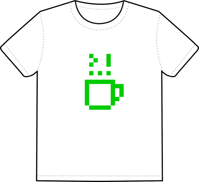 iconperday green cup t-shirt